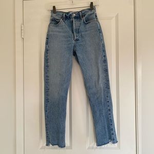 AGOLDE Riley High Rise Straight Crop